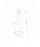 CIRCOLO LED S Lampa wisząca w stylu nowoczesnym LED max 18W 3000K 560lm Czarny Nowodvorski 10813