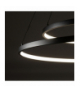 CIRCOLO LED Lampa wisząca w stylu nowoczesnym LED max 35W 3000K 1200lm Czarny Nowodvorski 10814