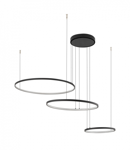 CIRCOLO LED Lampa wisząca w stylu nowoczesnym LED max 45W 3000K 1600lm Czarny Nowodvorski 10817