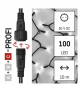 Oświetlenie łączone Profi - łańcuch 100 LED 10m, zimna biel, czarny EMOS Lighting D2AC03