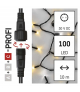 Oświetlenie łączone Profi - łańcuch 100LED 10m, ciepła biel+zimna biel miga, czarny EMOS Lighting D2AN01