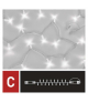 Oświetlenie łączone Profi - łańcuch 50 LED 5m zimna biel, biały przewód, IP44 EMOS Lighting D2AC02