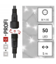 Oświetlenie łączone Profi - łańcuch 50 LED 5m zimna biel, biały przewód, IP44 EMOS Lighting D2AC02