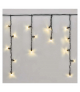Oświetlenie łączone Profi - sople 50 LED 3m ciepła biel miga, czarny przewód, IP44 EMOS Lighting D2CW03