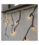Oświetlenie łączone Profi - sople 50 LED 3m ciepła biel miga, czarny przewód, IP44 EMOS Lighting D2CW03