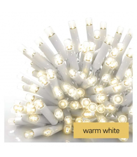 Oświetlenie łączone Profi - sople 50 LED 3m ciepła biel, biały przewód, IP44 EMOS Lighting D2CW02