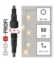 Oświetlenie łączone Profi - sople 50 LED 3m ciepła biel, biały przewód, IP44 EMOS Lighting D2CW02