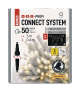 Oświetlenie łączone Profi - sople 50 LED 3m ciepła biel, biały przewód, IP44 EMOS Lighting D2CW02