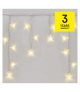 Oświetlenie łączone Profi - sople 50 LED 3m ciepła biel, biały przewód, IP44 EMOS Lighting D2CW02