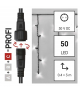 Oświetlenie łączone Profi - sople 50 LED 3m zimna biel, czarny przewód, IP44 EMOS Lighting D2CC01
