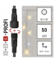 Oświetlenie łączone Profi - sople 50LED 3m ciepła+zimna biel, biały błysz przewód IP44 EMOS D2CN02