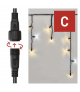 Oświetlenie łączone Profi - sople 50LED 3m, ciepła biel+zimna biel miga, czarny, IP44 EMOS Lighting D2CN01