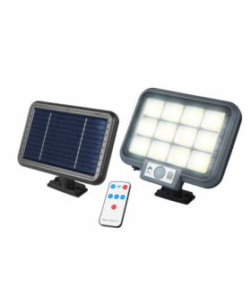 Lampa COB duży rozmiar, panel solarny na kablu, wbudowany czujnik ruchu i zmierzchu, LAMEX LXHS8022C