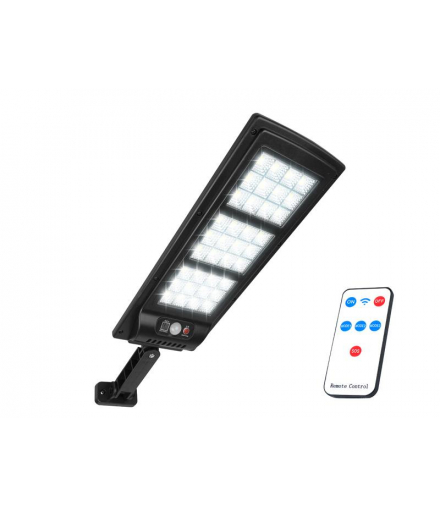 Lampa solarna uliczna 36-LED COB 6000K czujnik ruchu, zmierzchu ,pilot LAMEX LXJF144