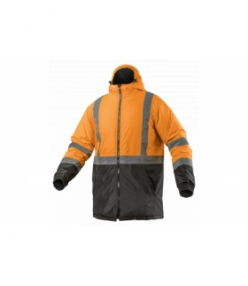 LEDA kurtka ostrzegawcza parka ocieplana pomarańczowa 2XL Hogert HT5K346-2XL