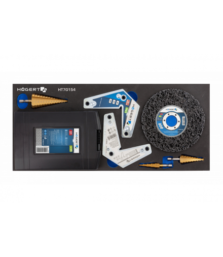 Zestaw wierteł do metalu 53 szt. Hogert HT7G154