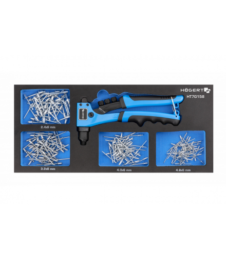 Zestaw do nitowania 201 szt. Hogert HT7G158
