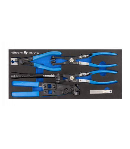 Szczypce do zaciskania opasek 5 szt. Hogert HT7G163