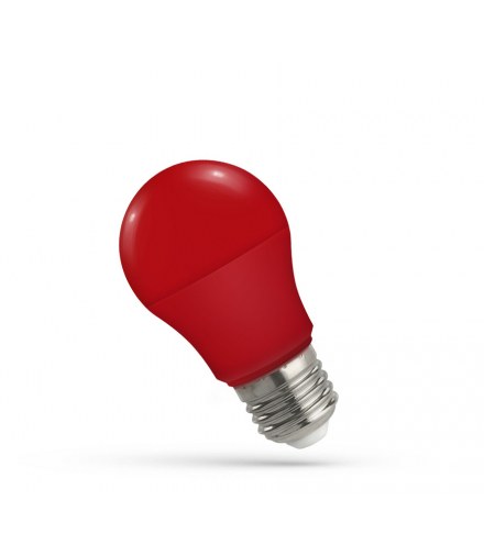 Żarówka LED GLS E-27 230V 4.9W CZERWONA SPECTRUM WOJ+11795