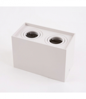 Oprawa Halogenowa OHN-22B N/T 2XGU10 PROSTOKĄT IP20 BIAŁA Ecolight EC79967