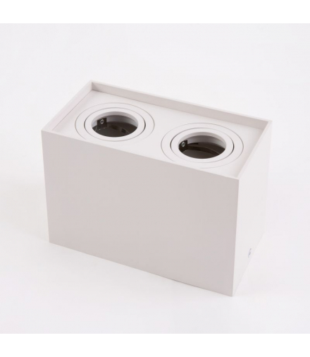 Oprawa Halogenowa OHN-22B N/T 2XGU10 PROSTOKĄT IP20 BIAŁA Ecolight EC79967