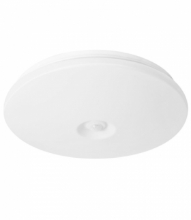 Plafon LED z czujnikiem PIR 12W 960lm IP44 Neutralny 4000K Ecolight EC20102