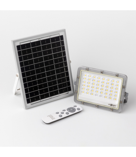 Naświetlacz LED 50W Neutralny 4000K 400lm Z PANELEM SOLARNYM Ecolight EC20013