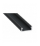Profil powierzchniowy D czarny 3m Ecolight EC20212