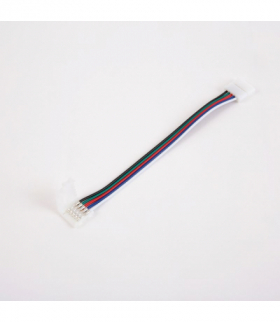 Złączka LED RGBW 12mm dwustronna z przewodem Ecolight EC79634