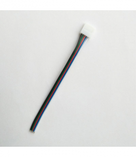 Złączka LED RGBW 12mm jednostronna z przewodem Ecolight EC79630