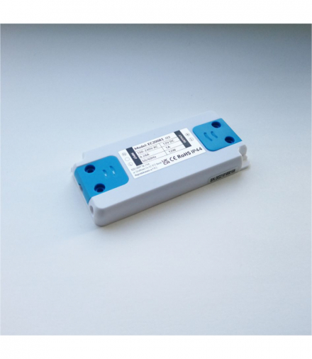 Zasilacz meblowy 12W 12V IP44 98x47x12 Ecolight EC20081