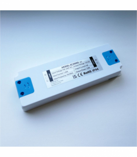 Zasilacz meblowy 72W 12V IP44 185x64x22 Ecolight EC20085