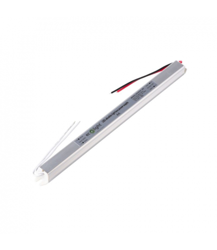 Zasilacz meblowy SLIM 48W 12V 4A IP20 260x18x17 Ecolight EC79775