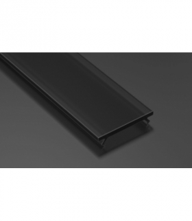 Klosz do profili A B C D G Y Z czarny 1m Ecolight EC20234