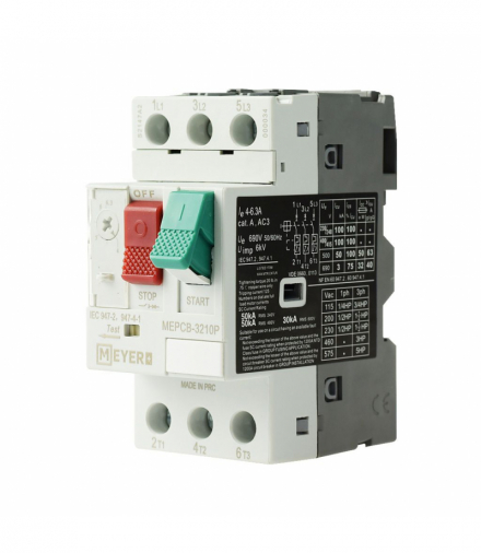 Wyłącznik MEPCB silnikowy 4-6.3A 415V MEYER MEYER MEPCB-3210P