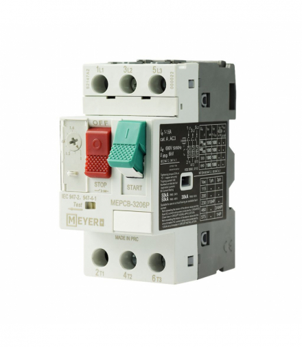 Wyłącznik MEPCB silnikowy 1-1.6A 415V MEYER MEYER MEPCB-3206P