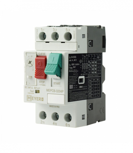 Wyłącznik MEPCB silnikowy 0.4-0.63A 415V MEYER MEYER MEPCB-3204P