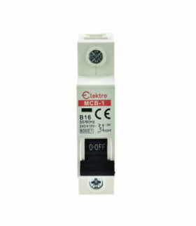 Wyłącznik nadprądowy, bezpiecznik N-P 1P B 16A Elektro INQ MCB-1-B-16