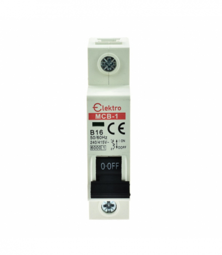 Wyłącznik nadprądowy, bezpiecznik N-P 1P B 16A Elektro INQ MCB-1-B-16