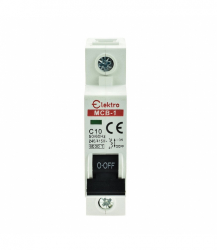 Wyłącznik nadprądowy, bezpiecznik N-P 1P C 10A Elektro INQ MCB-1-C-10