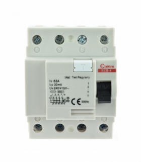 Wyłącznik różnicowoprądowy R-P 4P 30mA AC 63A Elektro INQ RCB-4P-63