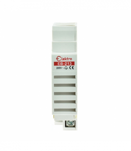 Dzwonek modułowy na szynę TH35 230V 70dB Elektro INQ EB-213