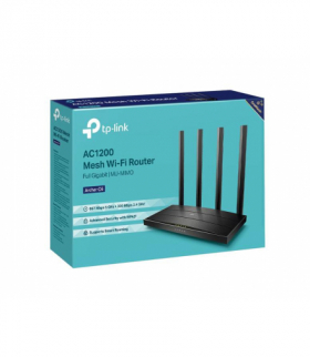 Router Archer C6 AC1200 Wireless Dual Band Gigabit 5 GHz: 867 Mb/s, 2.4 GHz: 300 Mb/s, 1xWAN, 4xLAN TP-Link