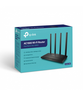 Router Archer C80 AC1900 Wireless Dual Band Gigabit, 5 GHz: 1300 Mb/s, 2.4 GHz: 600 Mb/s MU-MIMO 1xWAN, 4xLAN TP-Link C80