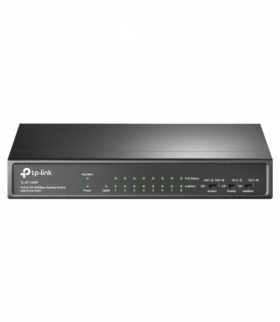 Switch, Przełącznik typu desktop, 9 portów 10/100 Mb/s, 8 portów PoE+ TP-Link TL-SF1009P. LXSF1009P