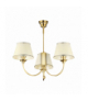 TESALIA 3P, lampa wisząca, 3xE27, max 3x60W, mosiądz, złoty, abażur ecrie Orno AD-LD-6528CE27T