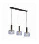 SAMOS 3P, lampa wisząca, 3xE27, max. 3x60W, metal, mosiądz/czarny, klosz szklany Orno AD-LD-6551B-CE27SP