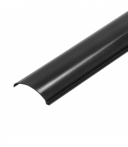 Klosz do profili kątowych z serii AD-LP-6502, 2m, poliwęglan czarny, komplet 50 szt. Orno AD-LP-6502PB/2M/50