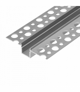 Profil aluminiowy do taśm LED, 2000 x 55 x 13 mm, wpuszczany w karton gips, srebrny Orno AD-LP-6507G/2M