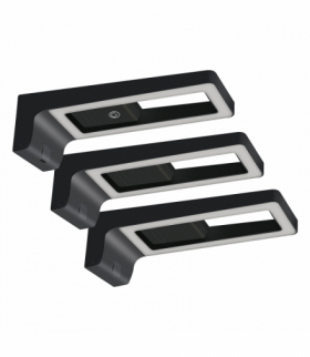 ARTUS zestaw 3 lamp podszafkowych LED, 3x3W, 3x225lm, 4000K, z włącznikiem dotykowym i USB, czarne Orno AD-OM-6475L4/B